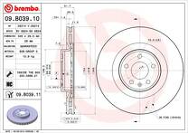 Тормозной диск Brembo Prime Line  09.B039.11