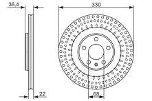 Тормозной диск Bosch 0 986 479 750 для Audi A6 C8 / седан