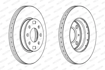 Ferodo DDF1603 <span>тормозной диск вентилируемый</span>