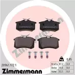 Задние тормозные колодки Zimmermann  20961.172.1