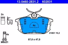 Задние тормозные колодки ATE  13.0460-2831.2