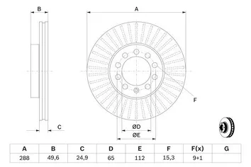 Bosch 0 986 479 939 <span>тормозной диск вентилируемый</span>