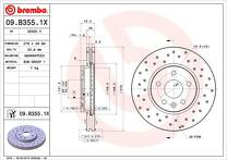 Тормозной диск Brembo Xtra Line  09.B355.1X