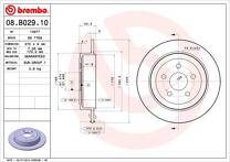 Тормозной диск Brembo 08.B029.10 для Chrysler PT Cruiser 1 пок.
