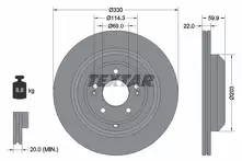 Тормозной диск Textar  92314905