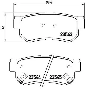 Brembo P 30 014 <span>тормозные колодки задние</span>