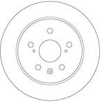 Тормозной диск TRW  DF6178