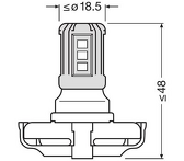 Osram LEDriving SL gen3 PS19W 6000k 5201DWP