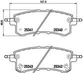 Задние тормозные колодки Brembo  P 56 082