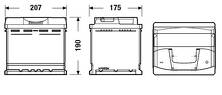 Аккумулятор Exide Excell 50 Ач  EB500