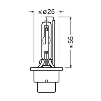 D2R Osram Xenarc Cool Blue Intense <span>лампа автомобильная ксенон 6000K</span>