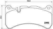 Передние тормозные колодки Brembo P 50 092 для Maserati Ghibli 3 пок. / рестайлинг