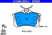 Задние тормозные колодки ATE  13.0460-2820.2