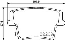 Задние тормозные колодки Brembo P 11 040 для Dodge Charger 7 пок. / рестайлинг