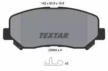 Передние тормозные колодки Textar  2556401