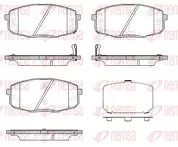 Передние тормозные колодки Remsa  1038.12