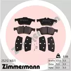 Задние тормозные колодки Zimmermann 25212.160.1 для Volvo C30 1 пок. / 533