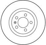 Тормозной диск TRW  DF2804