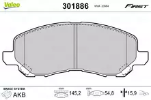 Передние тормозные колодки Valeo First  301886