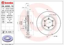 Тормозной диск Brembo Prime Line 09.A330.10 для SsangYong Korando 2 пок. / KJ