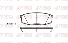 Задние тормозные колодки Remsa 1272.00 для Toyota Land Cruiser Prado 150
