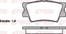Задние тормозные колодки Remsa  1231.00