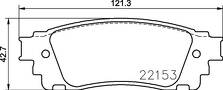 Задние тормозные колодки Brembo  P 83 166