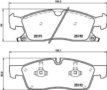 Brembo P 37 015 <span>тормозные колодки передние</span>
