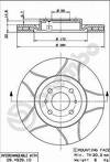 Тормозной диск Brembo Xtra Line 09.4939.75 для Peugeot Bipper Tepee
