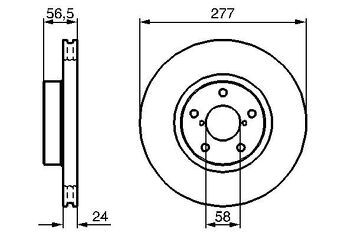 Bosch 0 986 479 147 <span>тормозной диск вентилируемый</span>