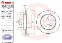 Тормозной диск Brembo Prime Line  08.D418.11