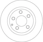 Тормозной диск TRW  DF4442