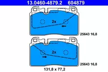 Передние тормозные колодки ATE  13.0460-4879.2
