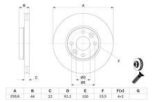 Тормозной диск Bosch  0 986 479 103