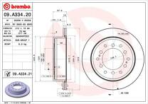 Тормозной диск Brembo Prime Line  09.A334.21
