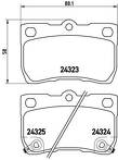 Задние тормозные колодки Brembo  P 83 073