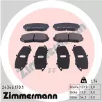 Передние тормозные колодки Zimmermann  24346.170.1