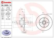 Тормозной диск Brembo Prime Line  08.5005.14