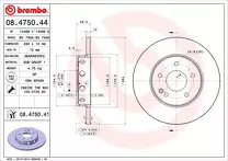 Тормозной диск Brembo Prime Line  08.4750.41