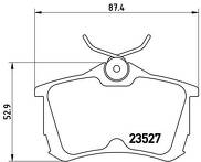 Задние тормозные колодки Brembo P 28 030 для Honda Accord 7 пок. / седан