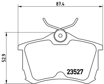 Brembo P 28 030 <span>тормозные колодки задние</span>
