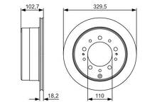 Тормозной диск Bosch 0 986 479 R15 для Toyota Land Cruiser 100