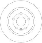 Тормозной диск TRW  DF6340