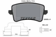 Задние тормозные колодки Textar Q+  2460601