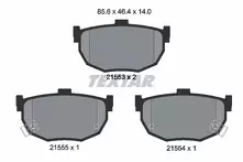 Задние тормозные колодки Textar  2155301