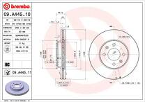 Тормозной диск Brembo Prime Line  09.A445.11