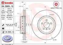 Тормозной диск Brembo Prime Line 09.D905.13 для BMW iX3 G08 / рестайлинг