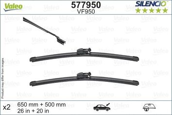 Valeo Silencio Flat VF950 <span>щетки стеклоочистителя 650/500 мм</span>