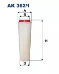 Воздушный фильтр Filtron  AK 362/1