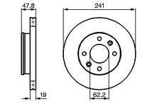 Тормозной диск Bosch  0 986 479 206